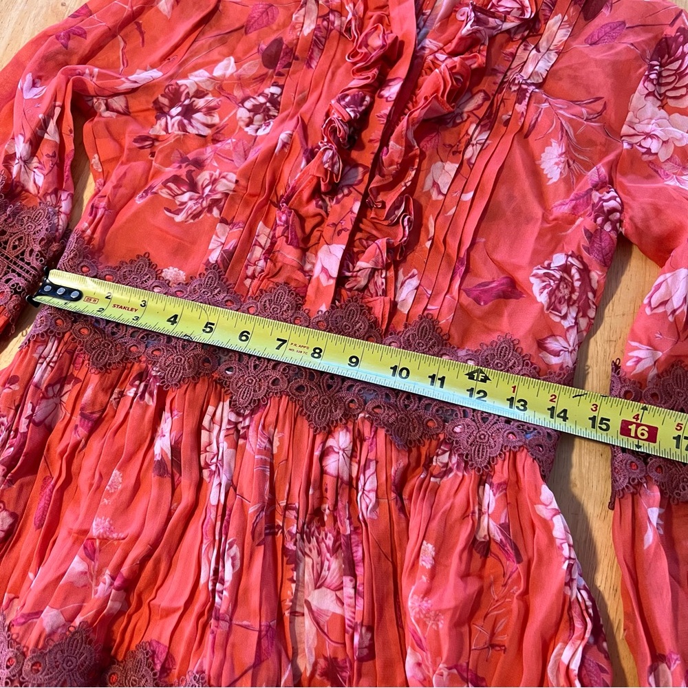 Alexis Beaumont Ruffled Floral Mini Dress - Picture 6 of 9